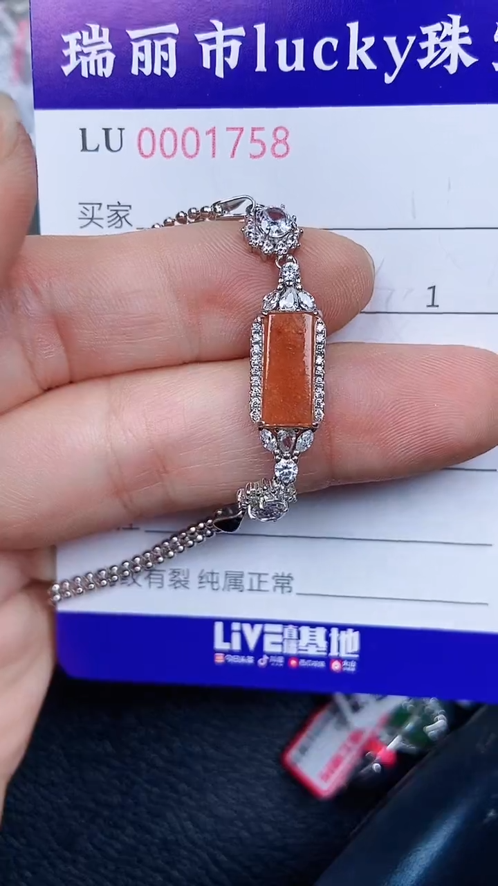 颈饰银S925镶嵌翡翠1758