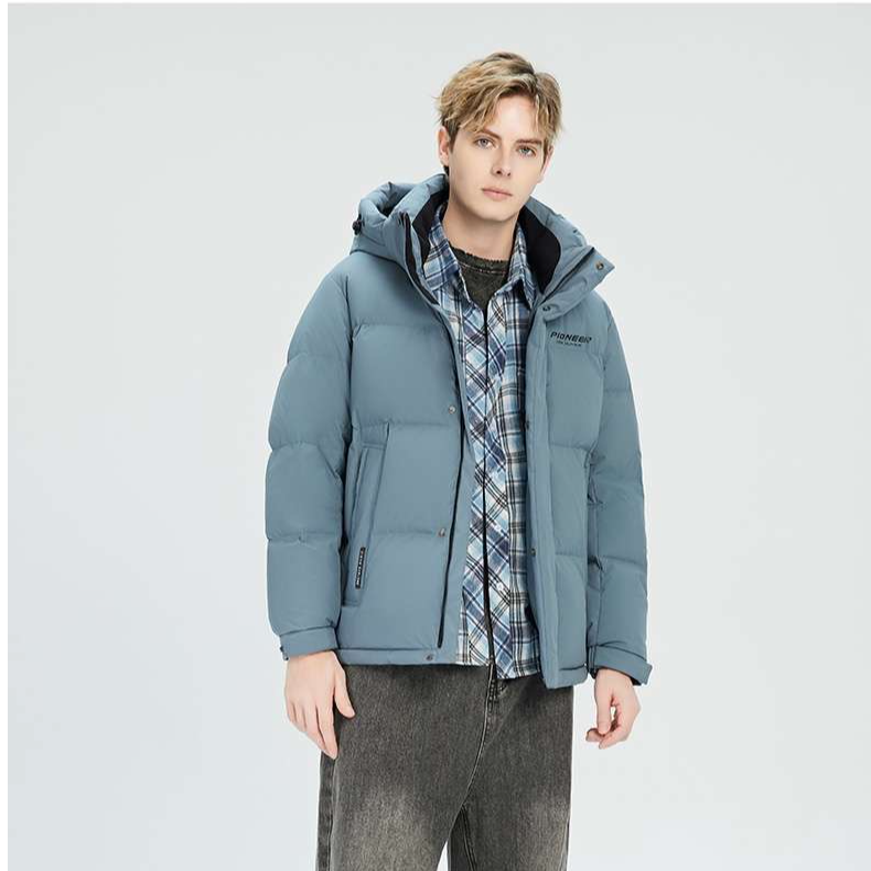 JIEAO/杰奥【商场同步】加厚羽绒服男青年短款2024冬季新品休闲冬装
