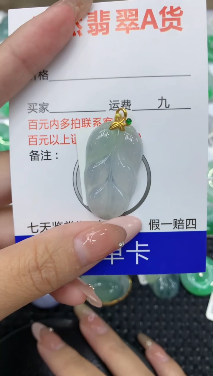 【闪购商品】翡翠颈饰18K金镶嵌8888888888