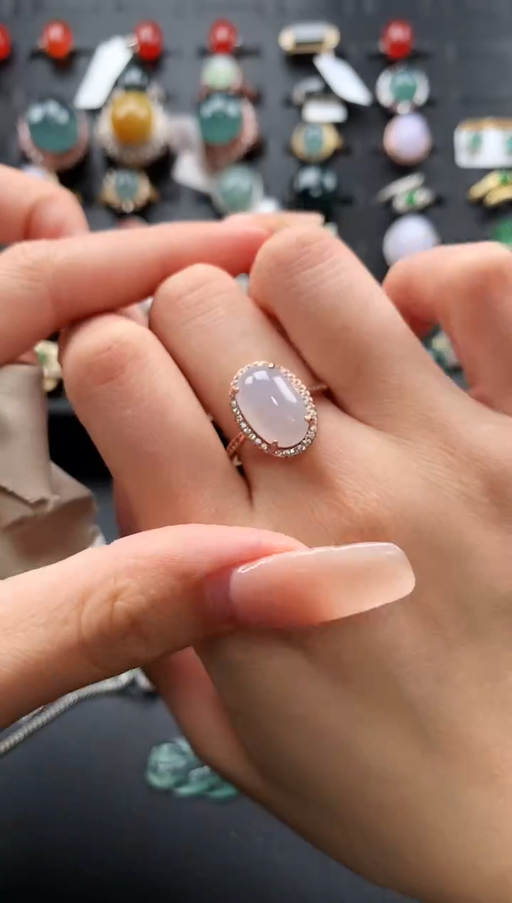 【闪购商品】翡翠戒指银S925镶嵌4654645