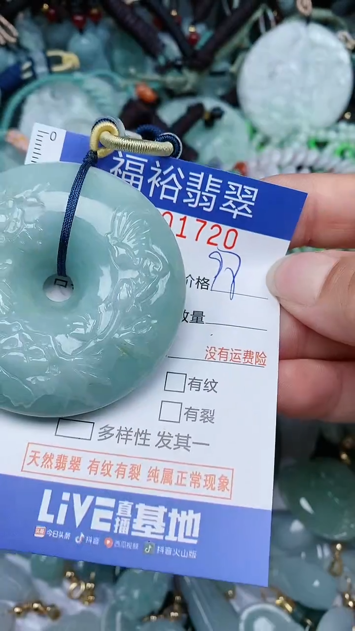 翡翠未镶嵌颈饰...0001720