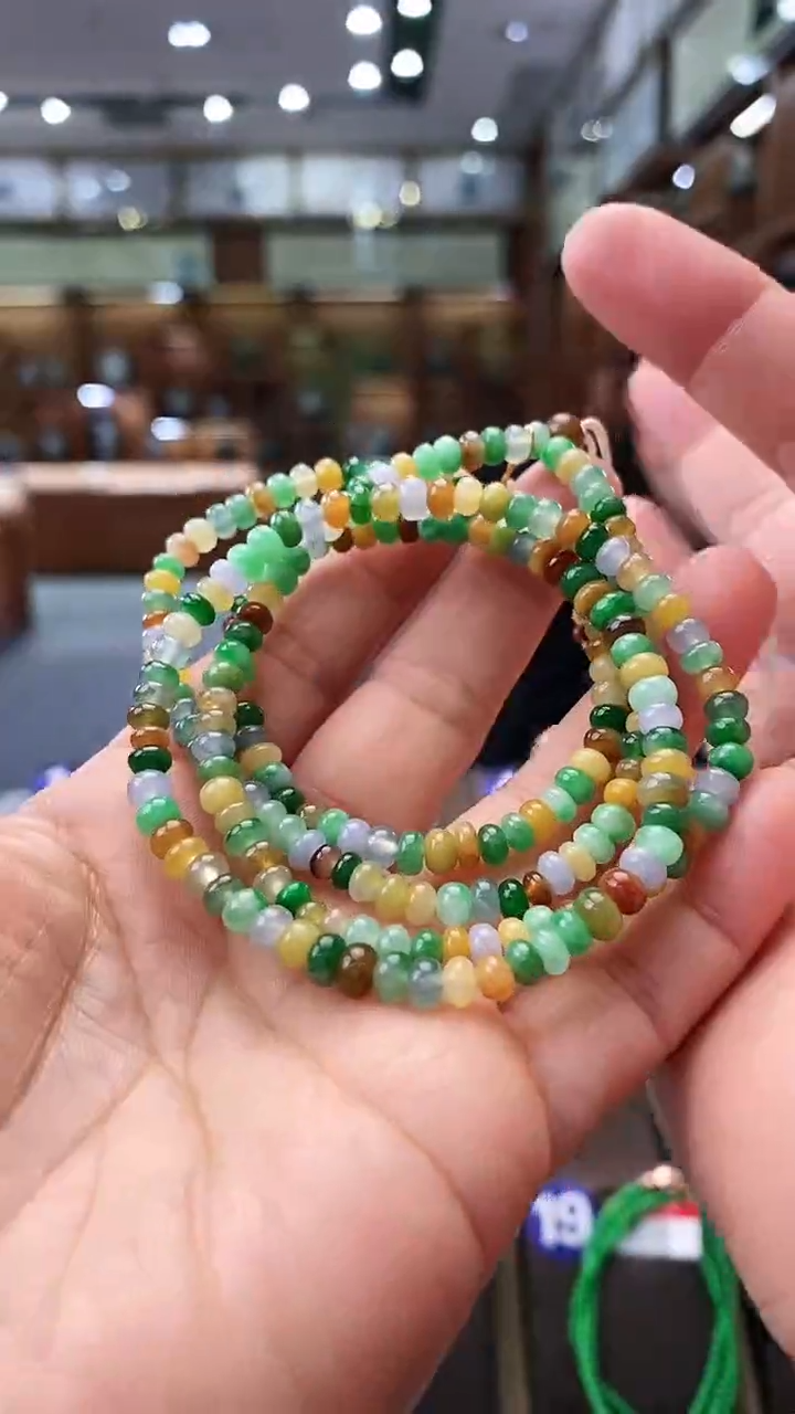 【闪购商品】翡翠颈饰未镶嵌4.8mm珠链