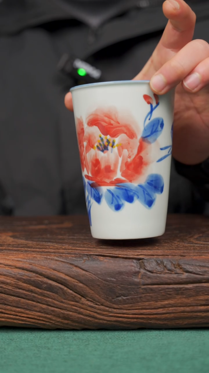 【闪购商品】瓷片46景德镇杯釉下手工手绘瓷器