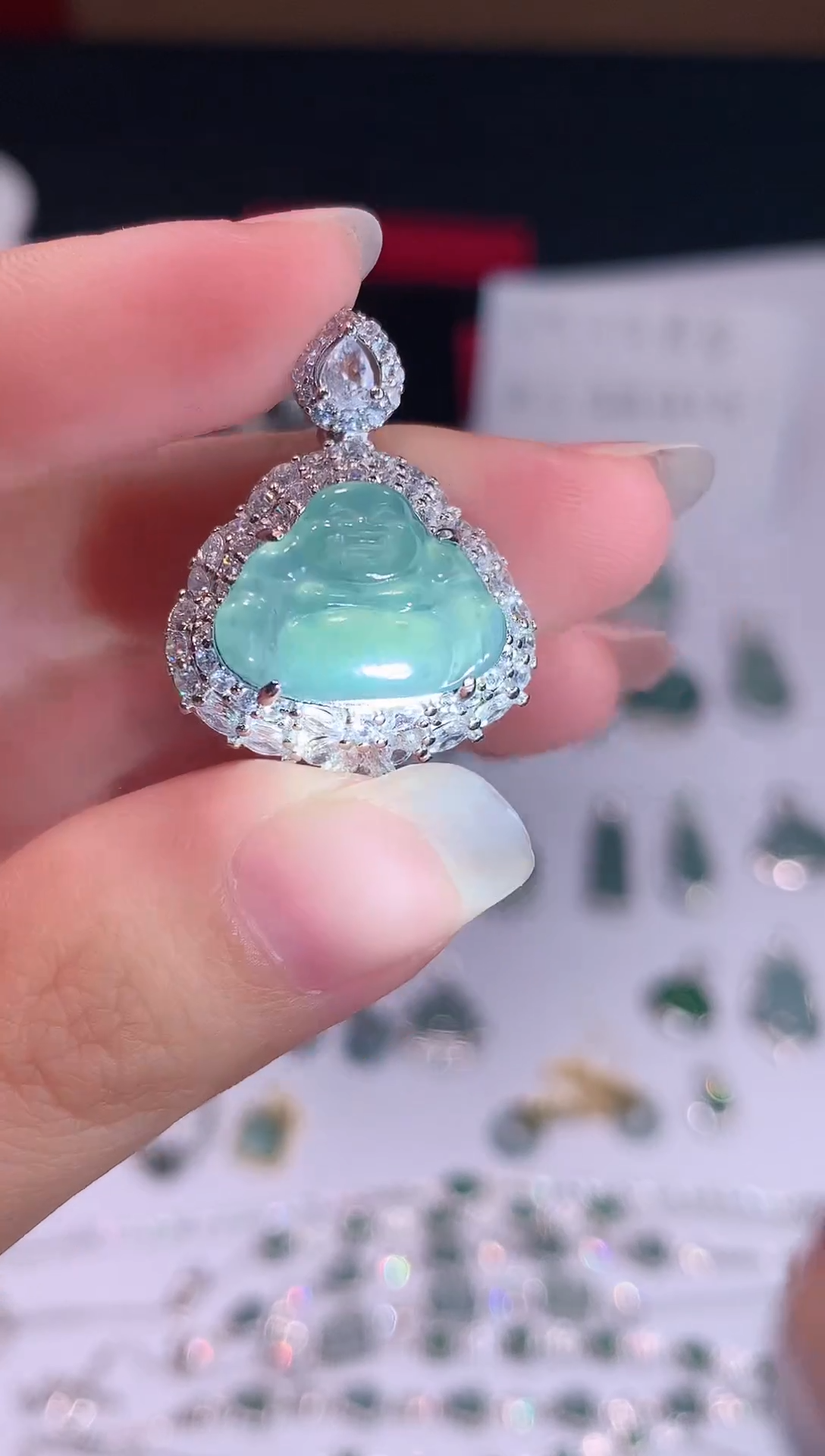 颈饰未镶嵌翡翠0芹0翡翠珠宝709