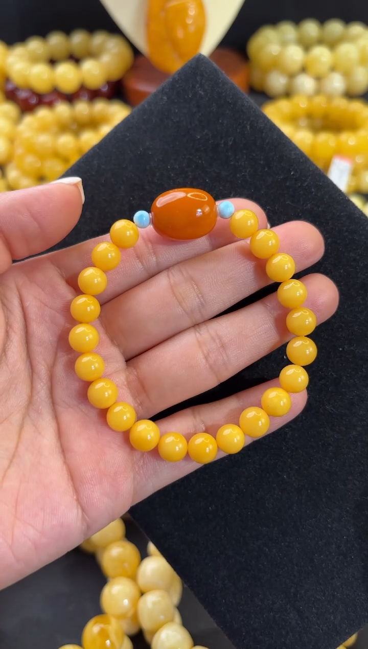 【闪购商品】蜜蜡手链未镶嵌开播福利路路通