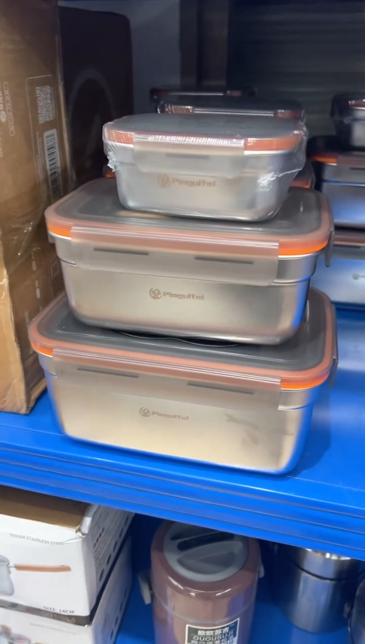 【闪购商品】不锈钢保鲜盒三件套