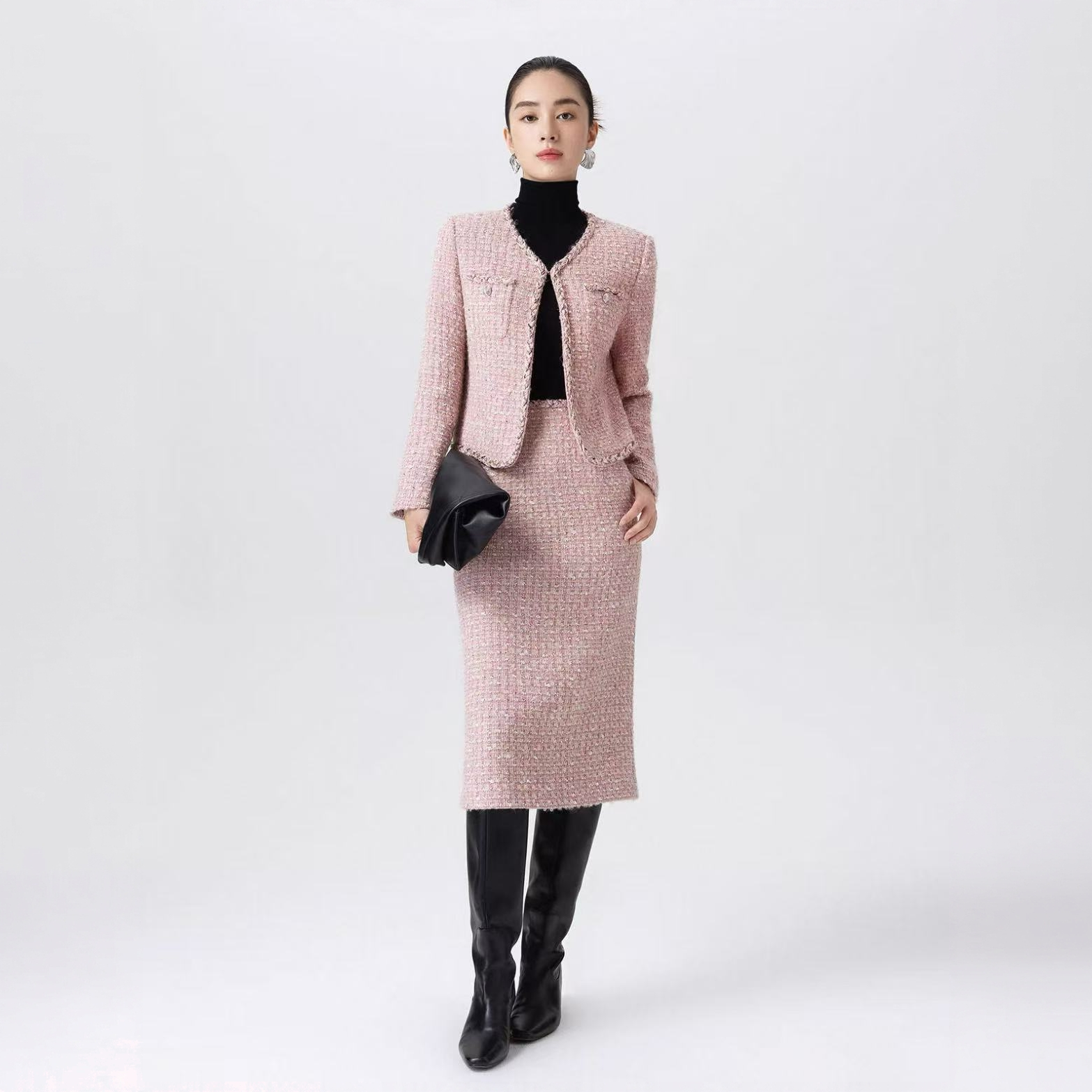 【iditto品牌】高端名媛气质轻奢小香风外套TWDC311