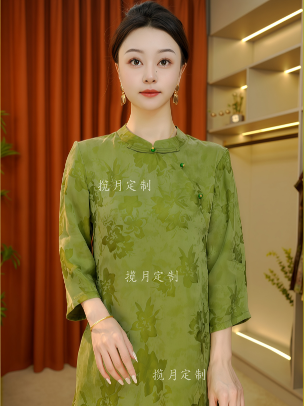 【枕山】2026早春新款女装上衣T恤新中式立领休闲风中国风显瘦