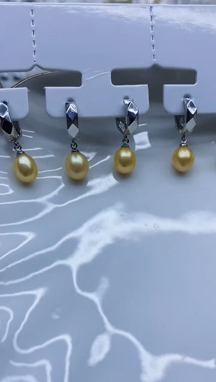 未镶嵌耳饰淡水珍珠耳环多样性发其一