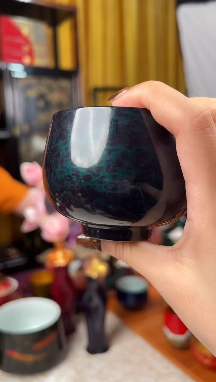 蓝宝砂主人杯-太古大漆