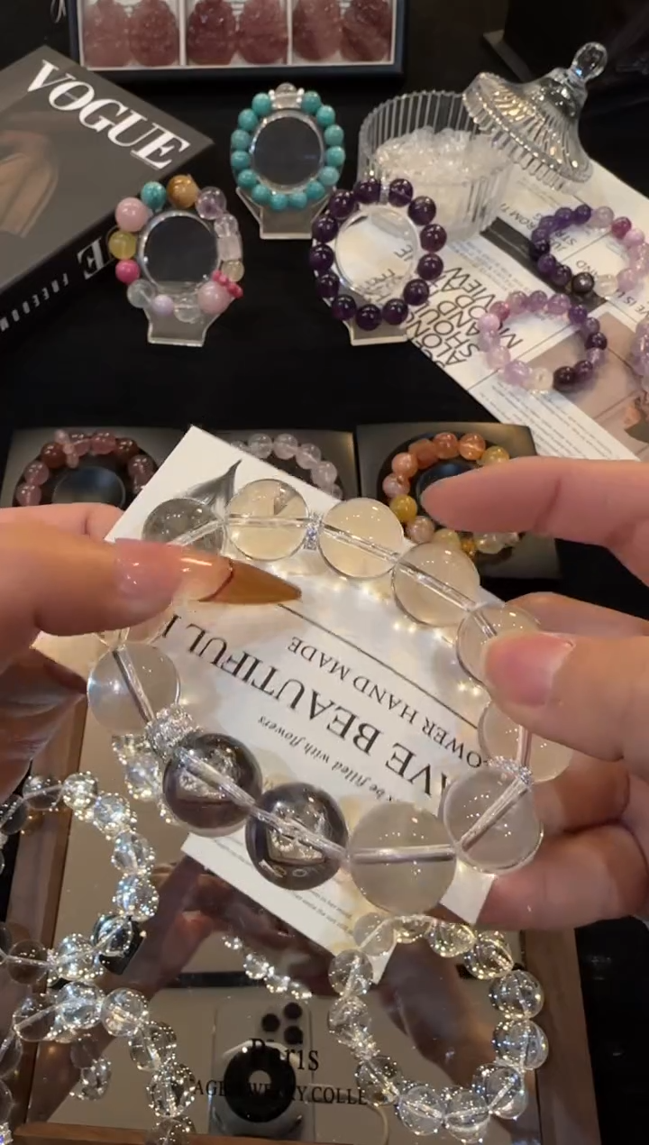 合金手链水晶白水晶x3486