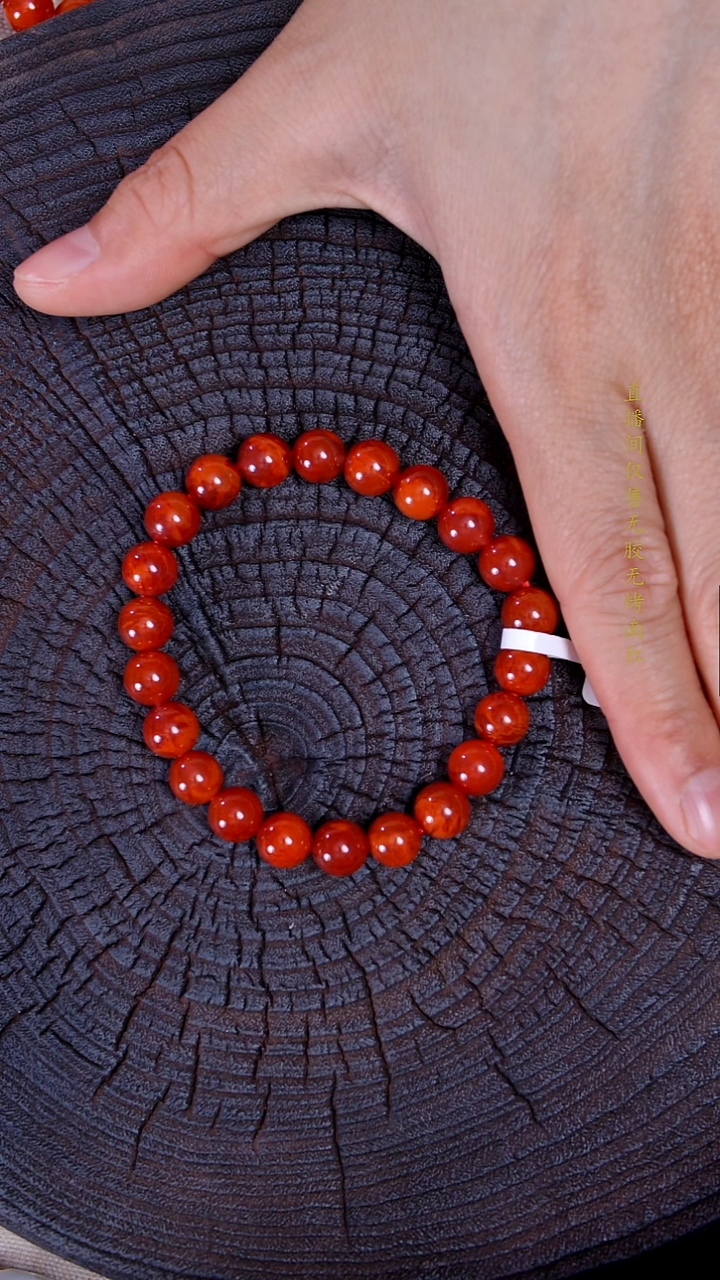 未镶嵌手串南红玛瑙原矿瓦西单圈8mm 