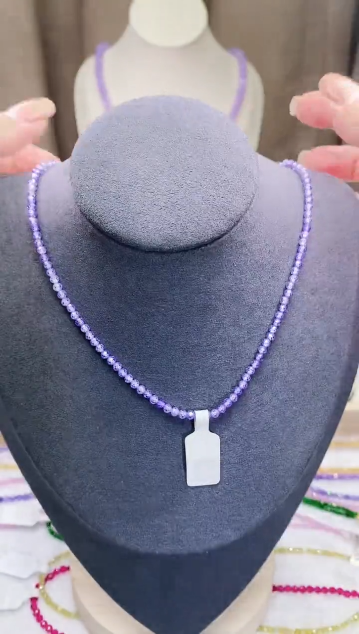 【闪购商品】钻石颈饰银S925镶嵌诗颜甄选珠宝SYZB47