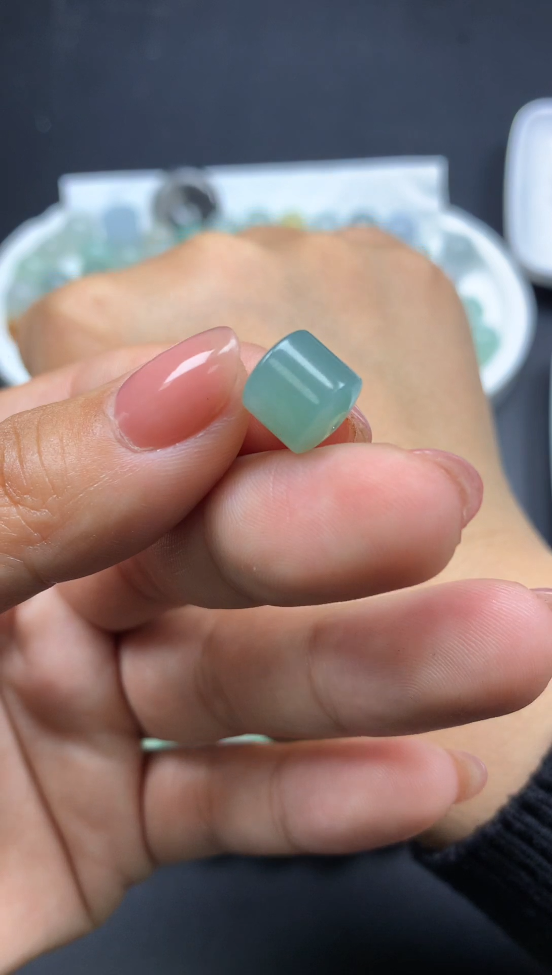 定制翡翠未镶嵌毛货