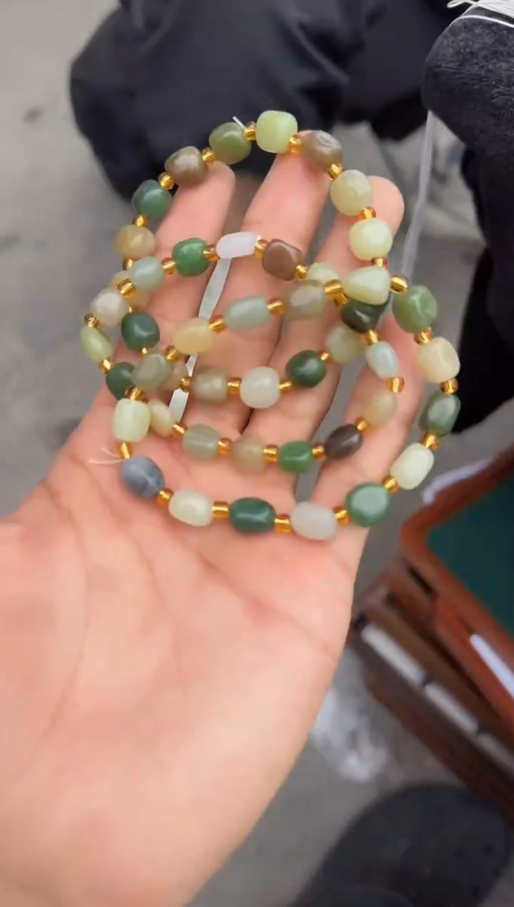 手串未镶嵌和田玉 【旺607】01 9002多样性发其一