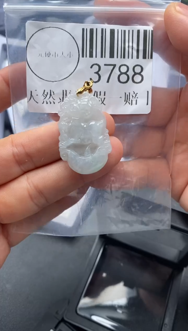 吊坠(不含链)未镶嵌翡翠3788