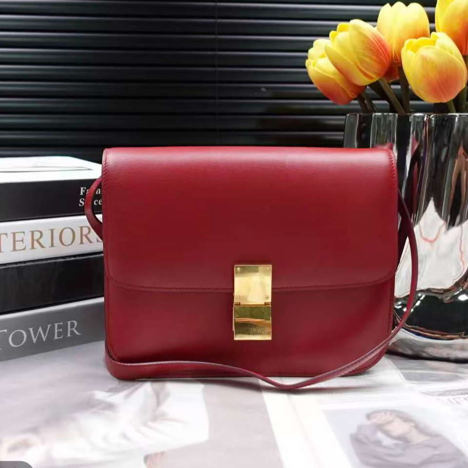 95新 Celine/思琳 box中号马鞍包【静文】BG22013456