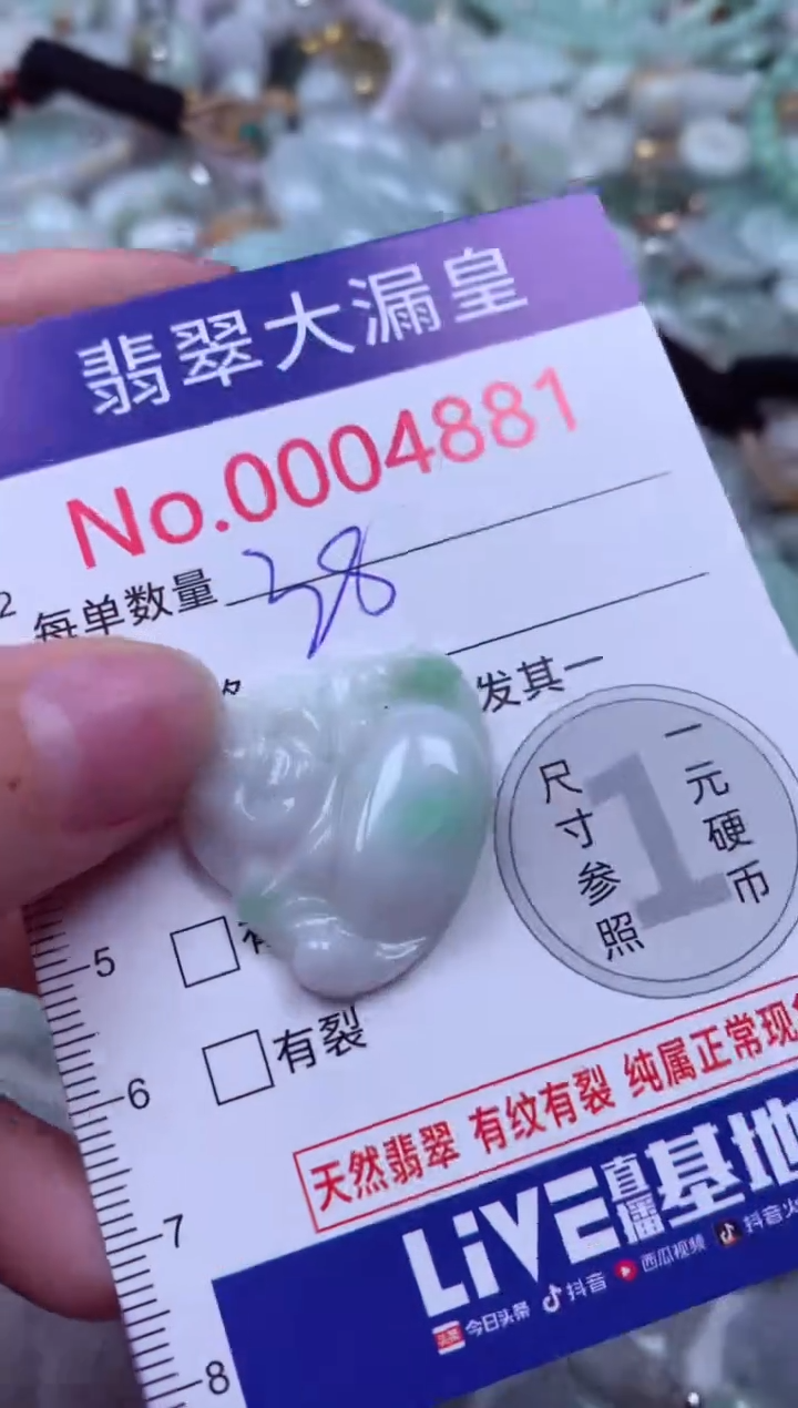 吊坠(不含链)未镶嵌翡翠4881
