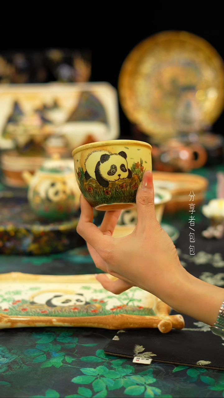 【闪购商品】洞尚造物·清水柴烧······熊猫杯