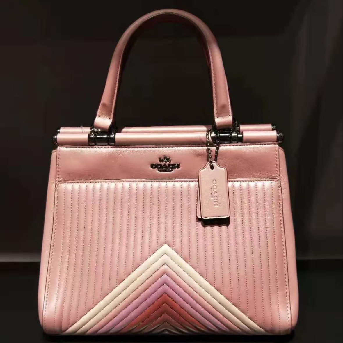 95新 COACH/蔻驰 a1408斜挎包29*16*23