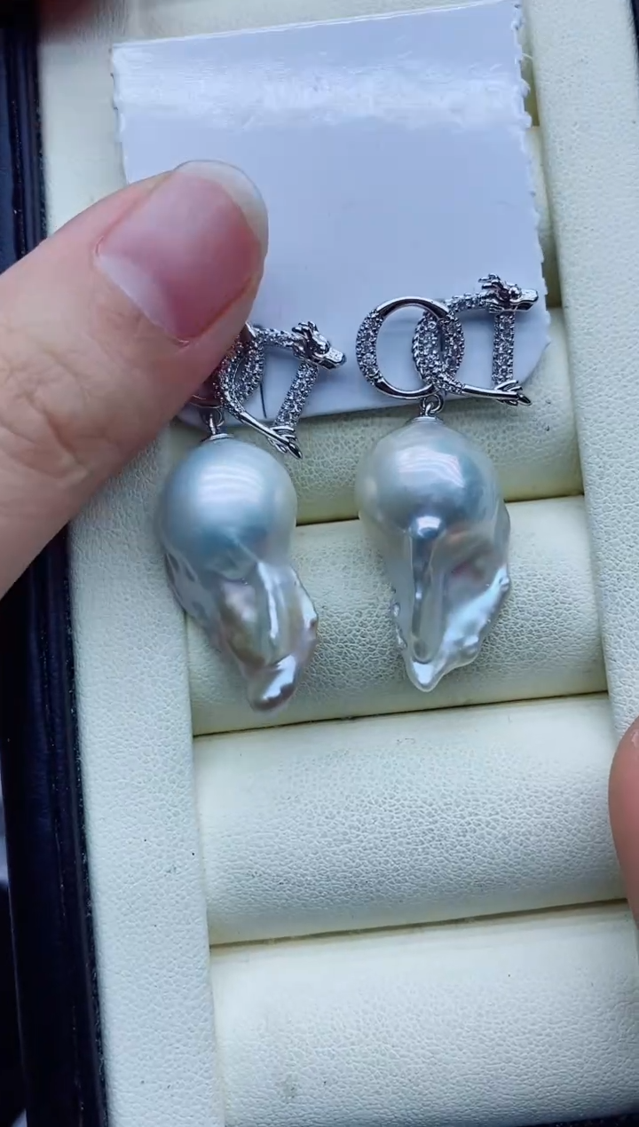 未镶嵌耳饰淡水珍珠耳环多样性发其一