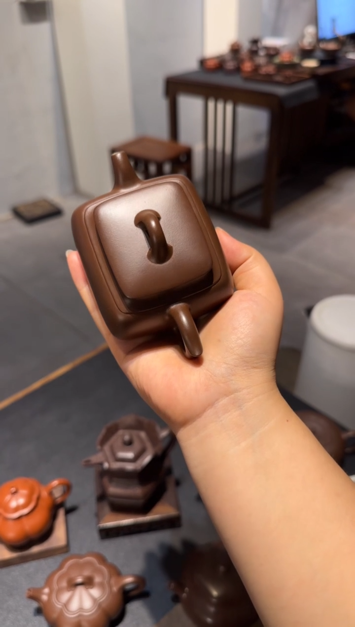 茶壶紫砂微***?长四方 紫砂壶