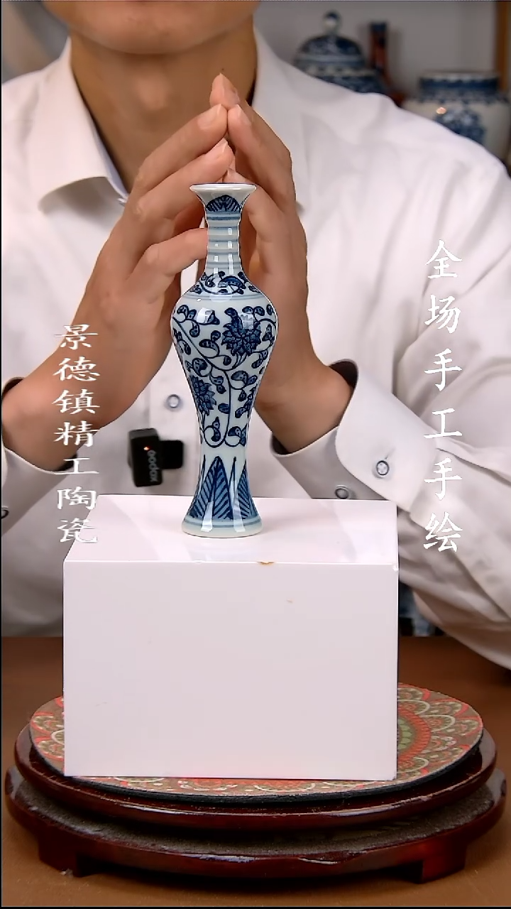 瓶景德镇手工手绘陶瓷摆件2