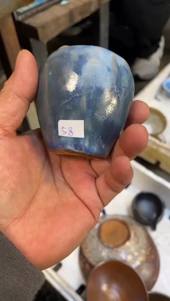 生活陶不**海浪鬼柴烧-主人杯