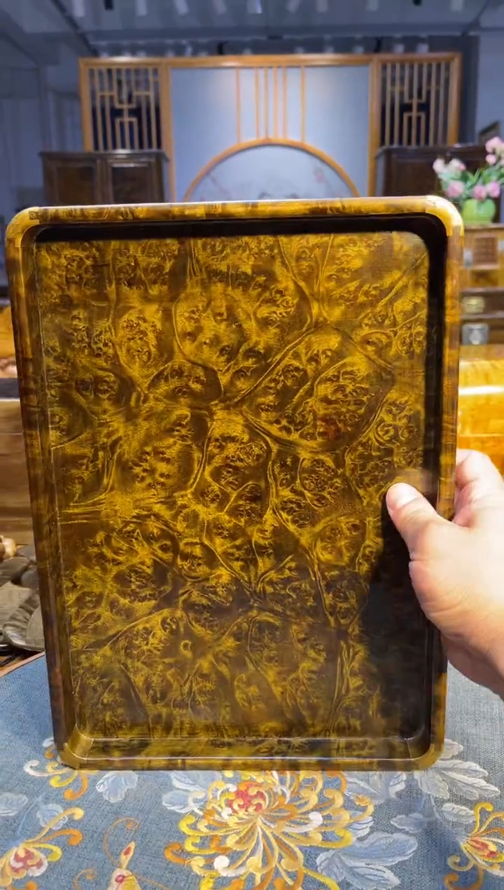 乌木类成套家具瘤疤茶盘 s5