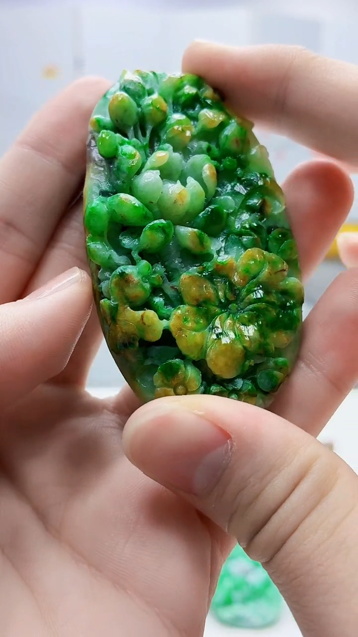 未镶嵌定制翡翠4688bb-毛货挂件68