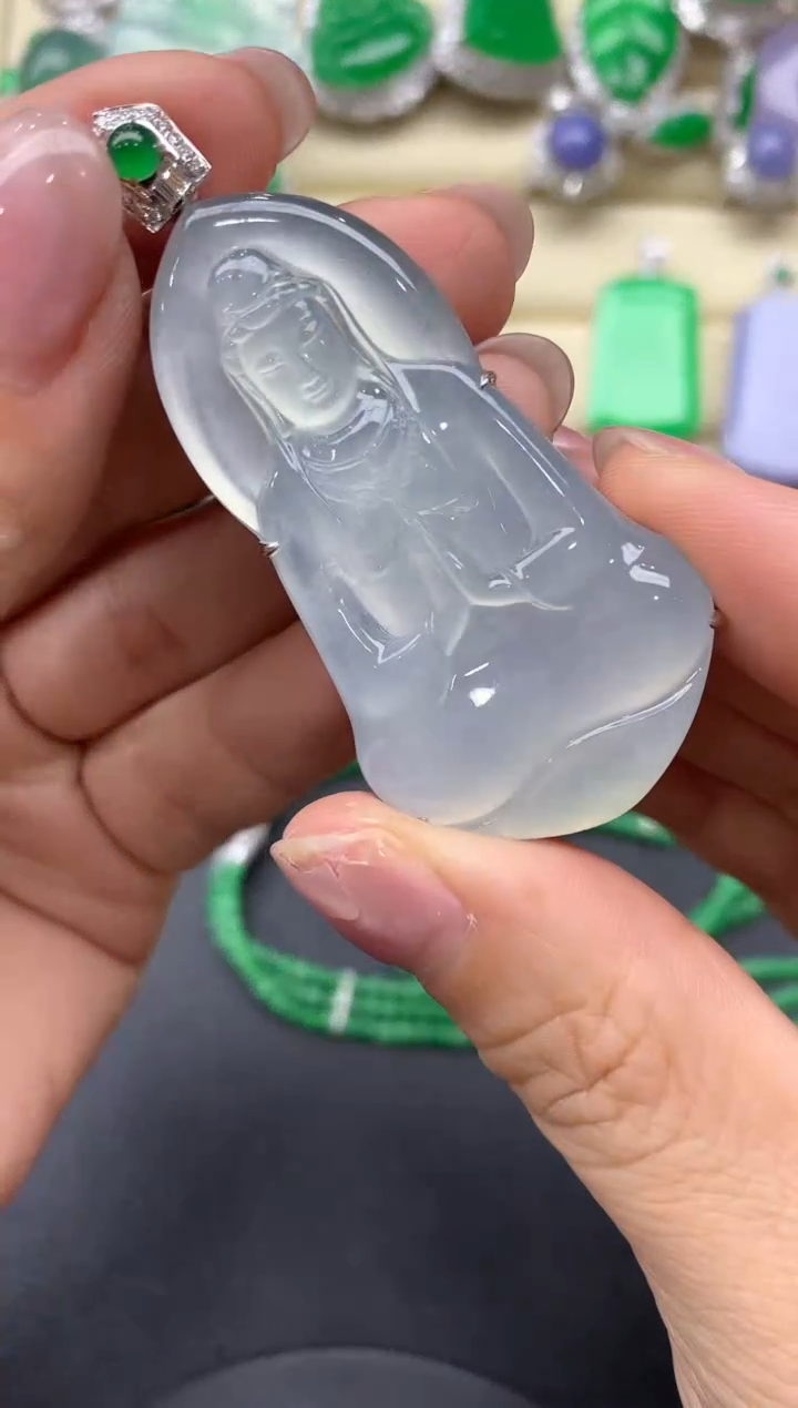 【闪购商品】翡翠颈饰18K金镶嵌540-中国好珍宝