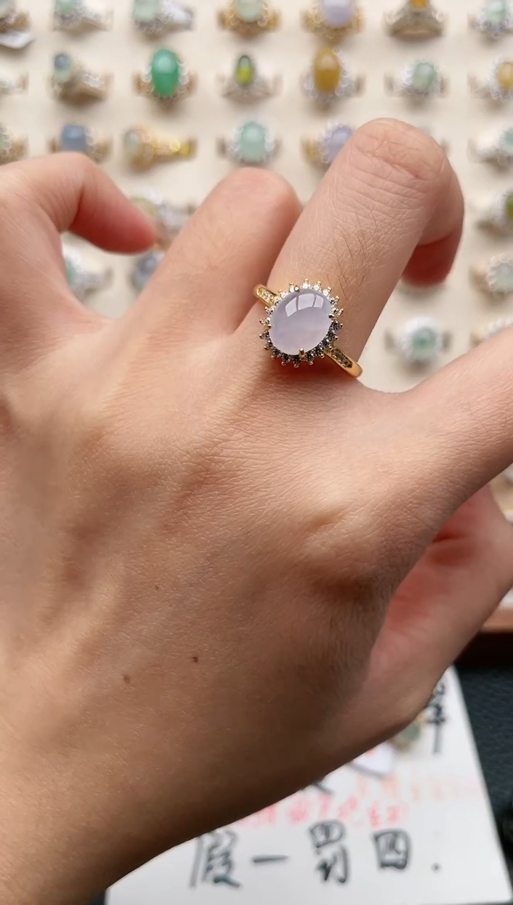 【闪购商品】翡翠戒指银S925镶嵌1111