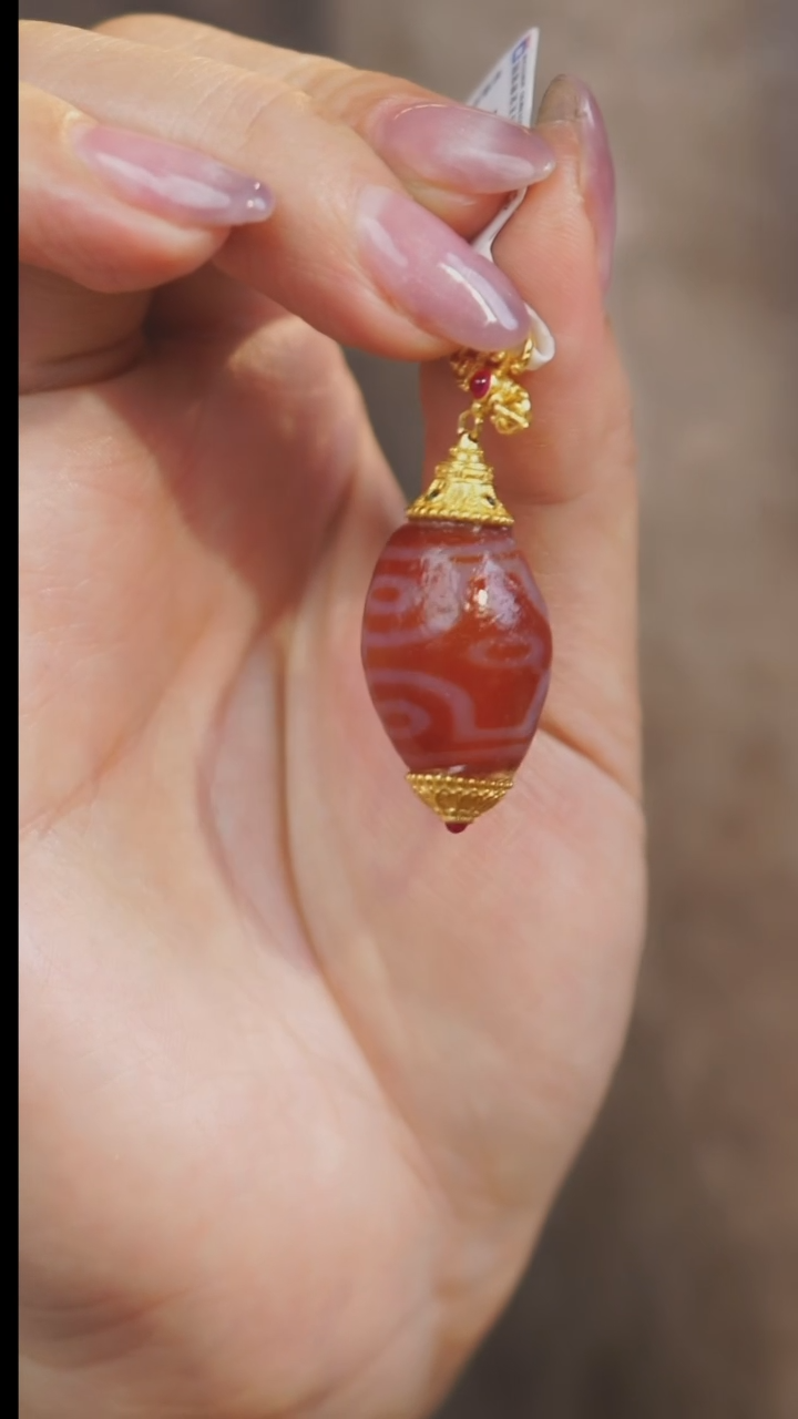 【闪购商品】玛瑙/玉髓单珠银S925镶嵌多样性发一