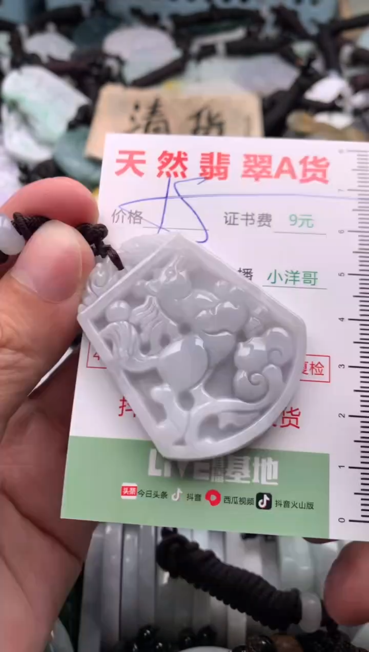 翡翠未镶嵌吊坠(不含链)1