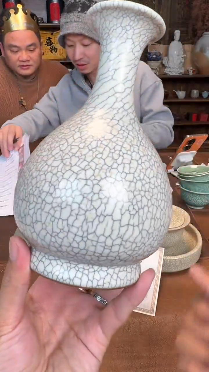 【闪购商品】瓷片@@龙纹宋隐水静瓶1773