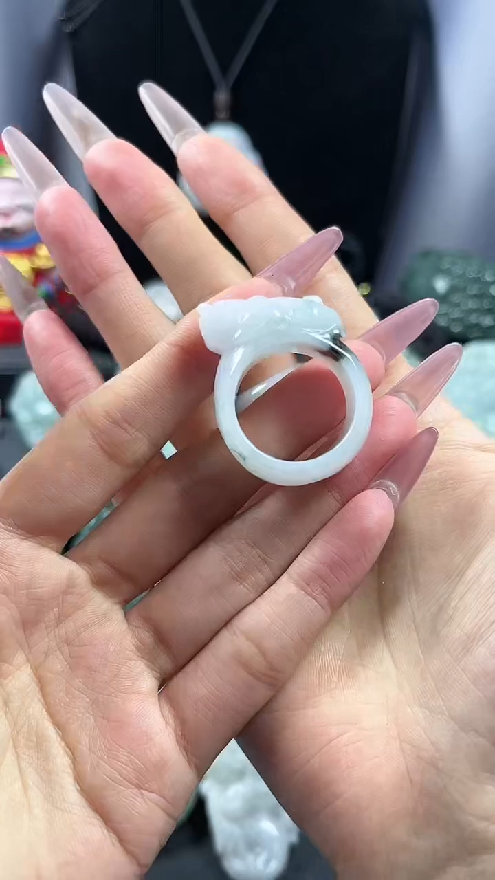 【闪购商品】翡翠颈饰未镶嵌扳指貔貅 20.3圈口