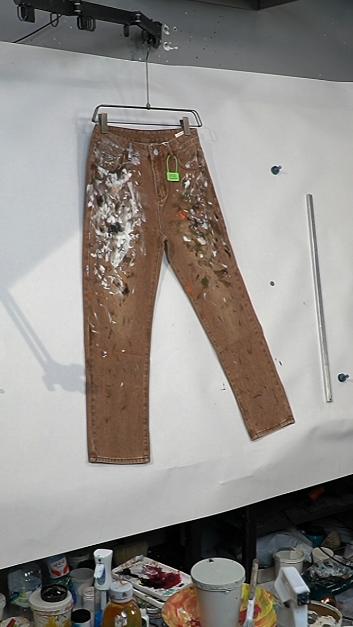 手绘牛仔涂鸦巴黎风