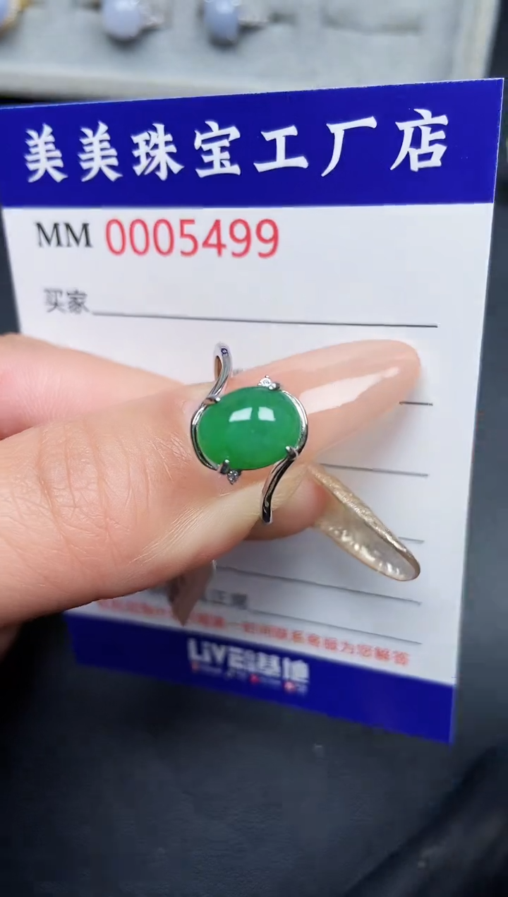 【闪购商品】翡翠颈饰银S925镶嵌5499