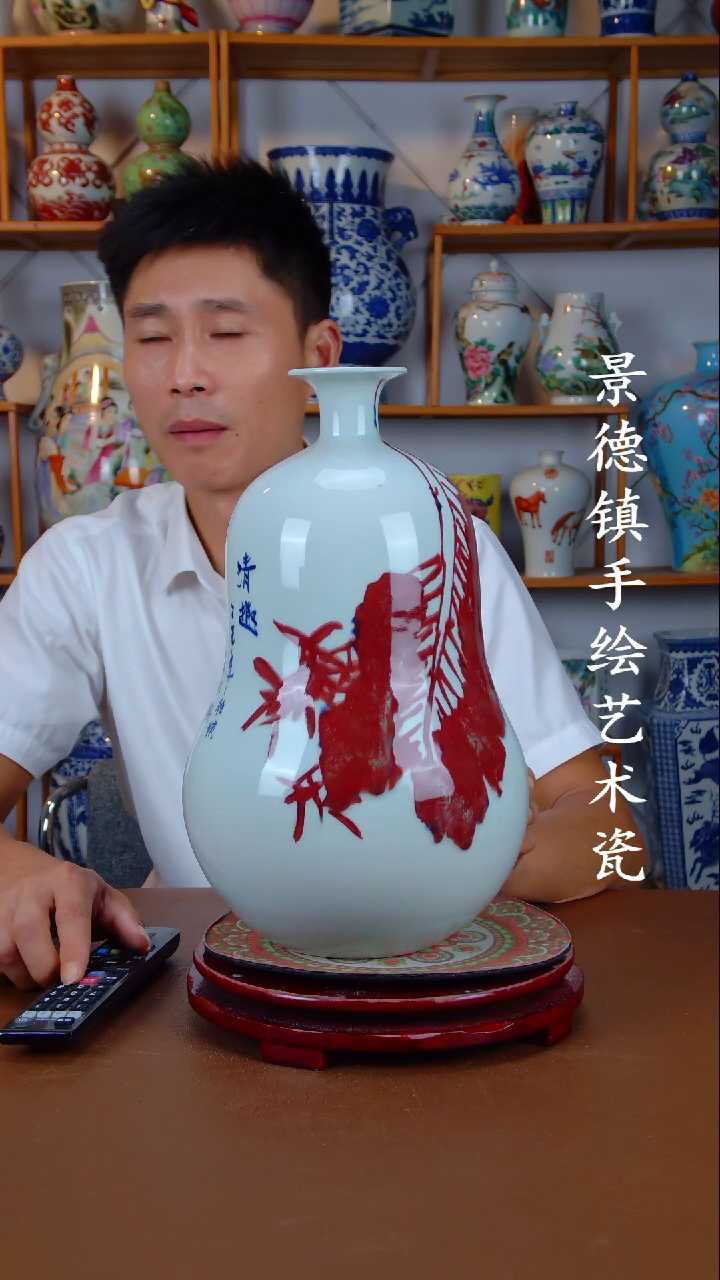 现代景德镇手工手绘陶瓷摆件34
