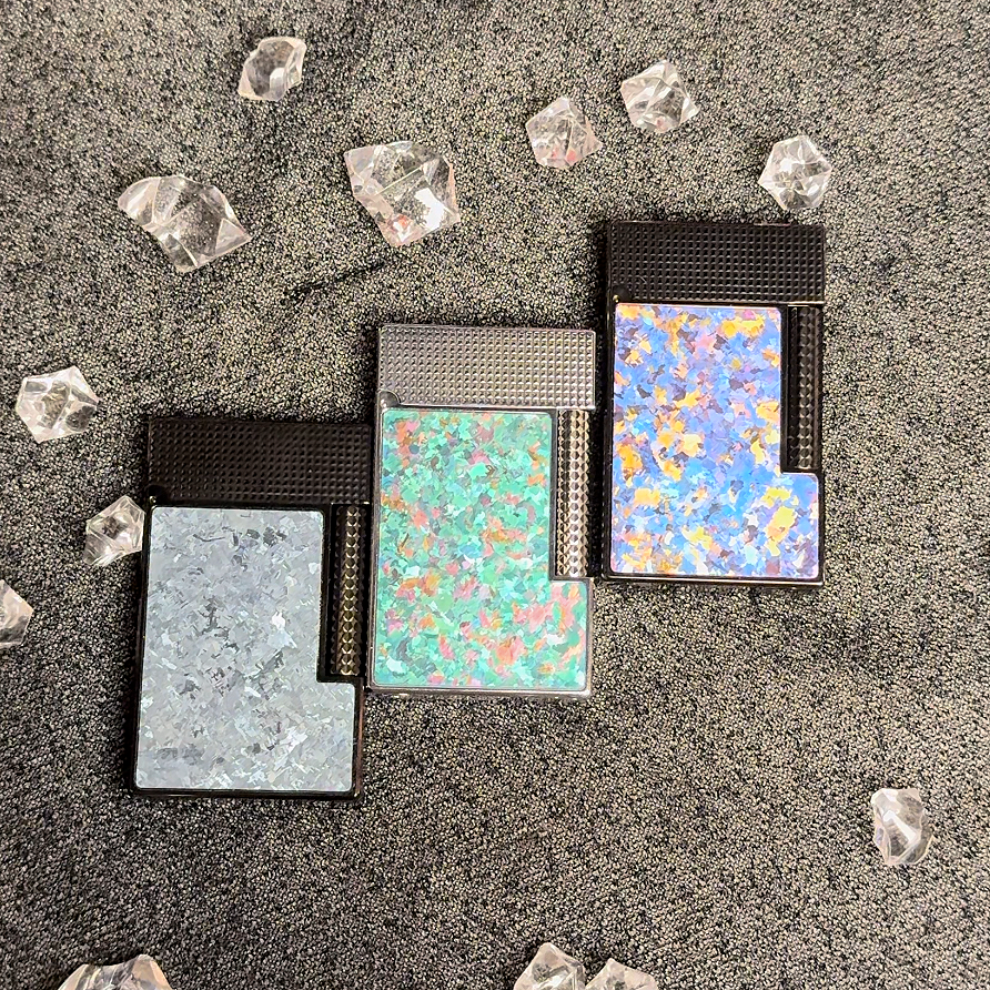 暗夜冰晶朗声机加厚钛片纯黄铜一体机打火机送人送男友礼物