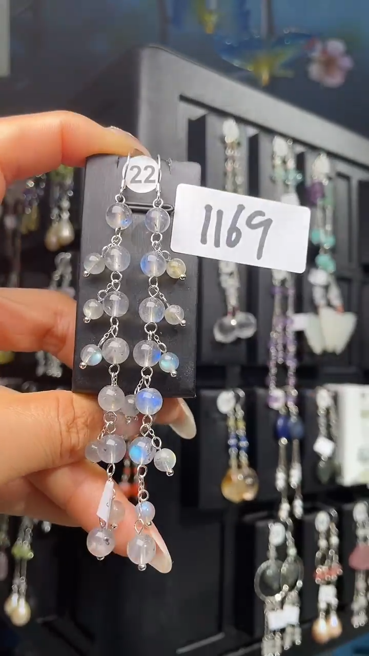 银S925镶嵌耳饰紫晶喜欢拍