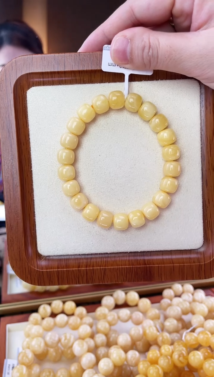 裸石蜜蜡未镶嵌手串