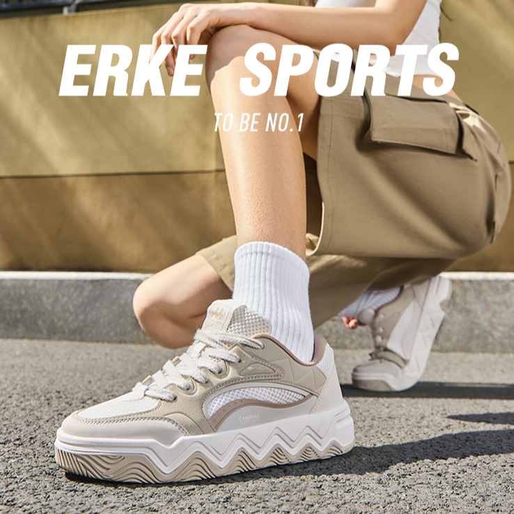 悦途丨鸿星尔克滑板鞋新款夏季情侣时尚百搭休闲运动鞋通勤穿搭