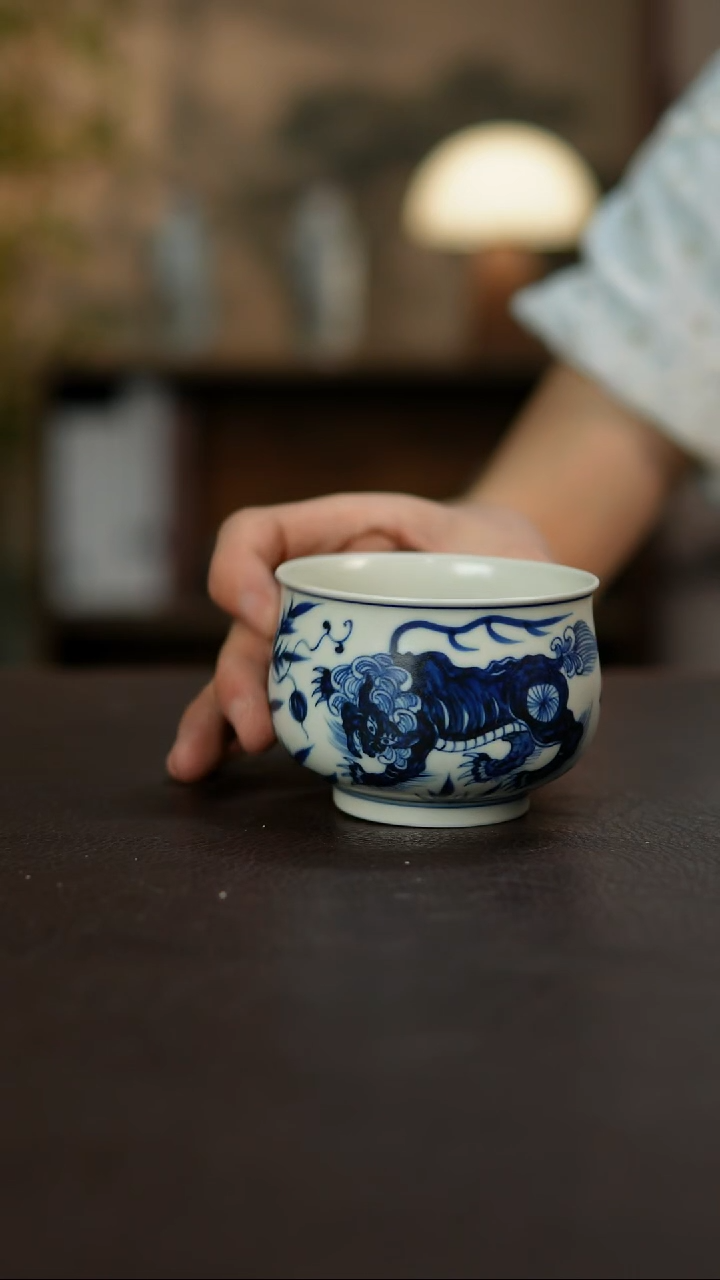 杯景德镇陶瓷杯碗柴烧多人