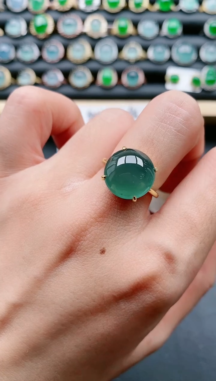 【闪购商品】翡翠戒指银S925镶嵌11111111