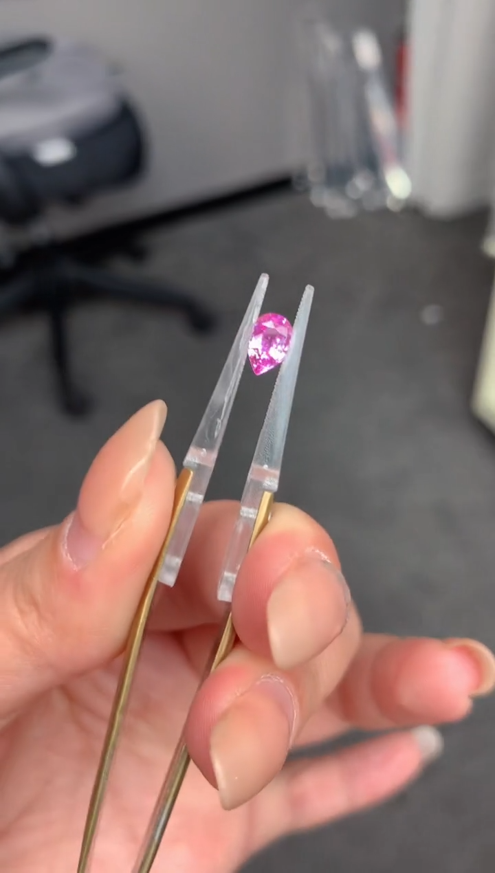 【闪购商品】彩色蓝宝石裸石未镶嵌1ct粉蓝宝