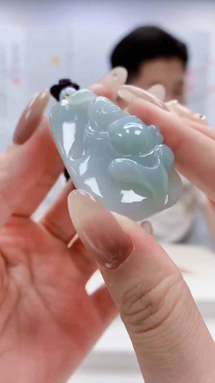 未镶嵌定制翡翠4917lr-毛货挂件91