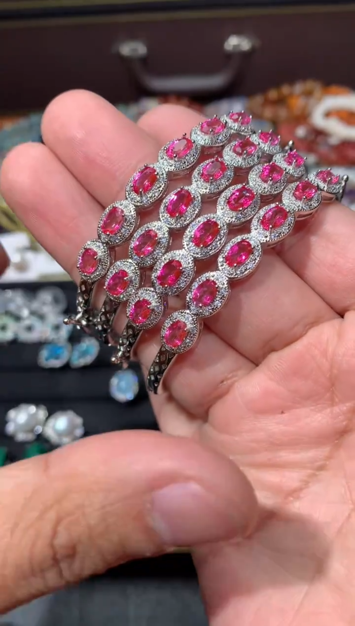 未镶嵌手镯托帕石K133【多样性发其一】