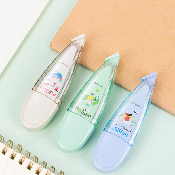 得力 VR170 运动主题修正带初中生小学生用不易卡1盒 12个