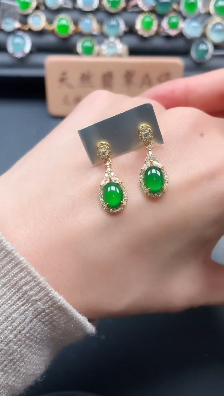 银S925镶嵌戒指翡翠11111